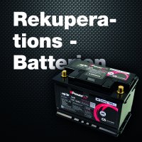 Rekuperations - Starter - Batterien