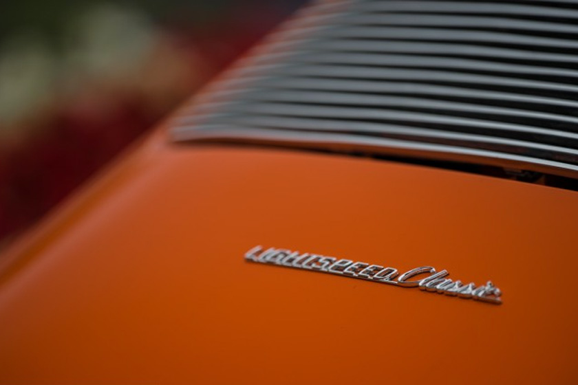 Heckklappe von Porsche orange