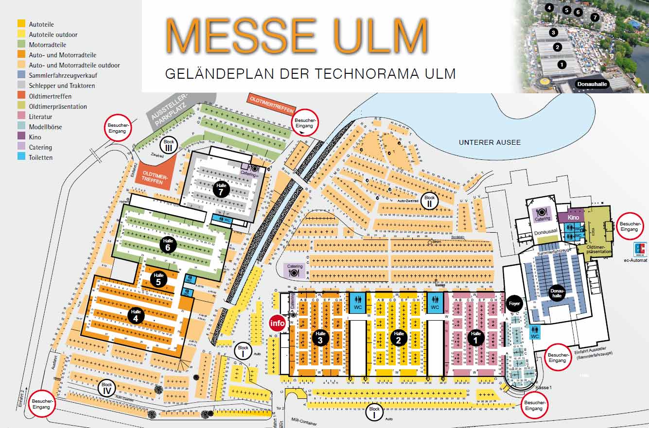 Geländeplan Technorama Ulm 2017