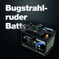 Boot - Bugstrahlruder Batterien