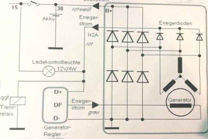 Elektronischer Lichtmaschinenregler/Spannungsregler für LiFePo4 Batte