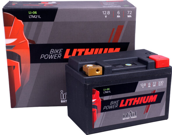 6Ah | 330A | LiFePO4 LTM21L Motorrad Starterbatterie