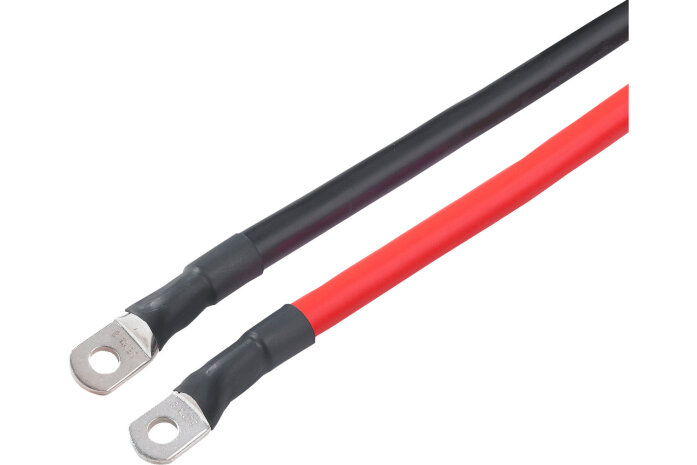 VOTRONIC 2268 Hochstrom-Kabelsatz rot/schw 25 mm≤, 1 m lang für Inverter