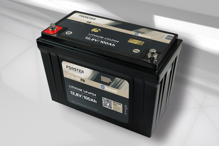FORSTER 12,8V Lithium 100Ah Lithium Fishing Batterie | BMS | Smart Bluetooh | IP67