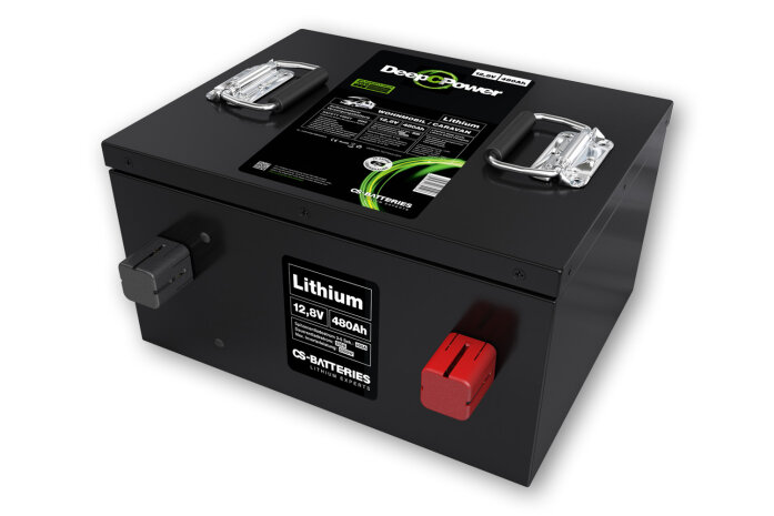 480Ah | 12,8V | 6144Wh | Lithium LiFePO4 Caravan Batterie | integrierter 500A Bluetooth-Mess-Shunt