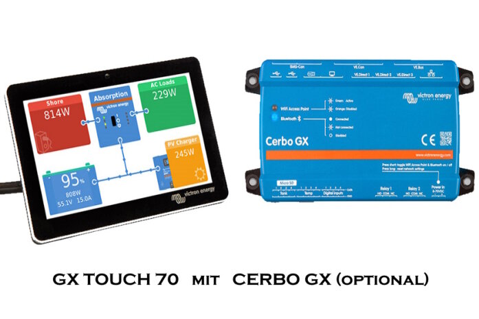 VICTRON - 7 Zoll Systemdisplay GX Touch 70 für Cerbo GX