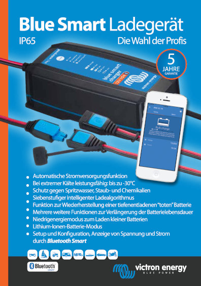 Victron BlueSmart IP65 24/5 Batterieladegerät 24V 5A 230V für alle Batterietypen 