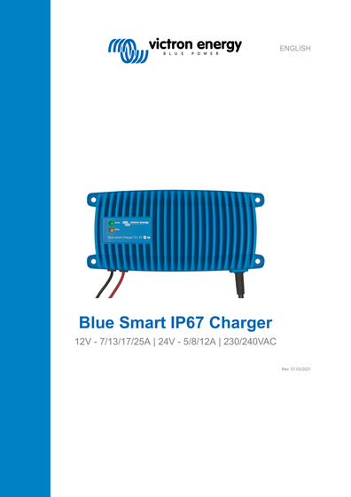 Click here for the Manual of the Victron Blue Smart IP67 Charger