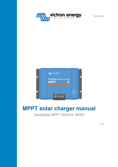 Click here for the Manual of the Victron SmartSolar MPPT 100/30
